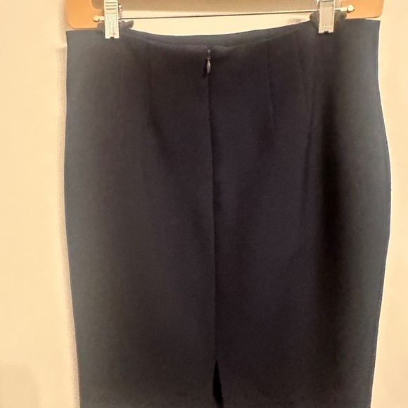 Veronica Beard Holmes Pencil Skirt Size 10 Navy - Picture 3 of 6